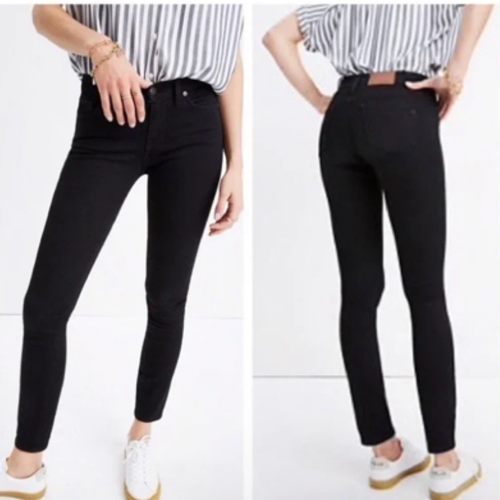 Madewell Black Tall 8” Skinny Jeans Carbondale Wash Size 29TL